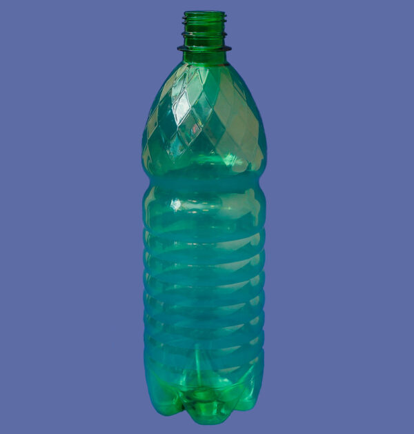 Бутылка 1,0.л(ребро) горло BPF 28мм зеленая