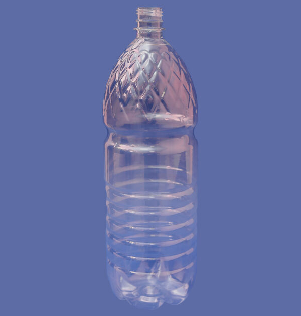 Бутылка 2,0л(ребро) горло BPF 28мм прозрачная