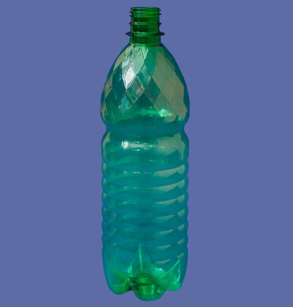 Бутылка 1,5л(ребро) горло BPF 28мм зеленая